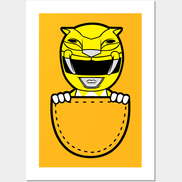 Yellow Ranger In The Pocket Wall Art by liora natalia